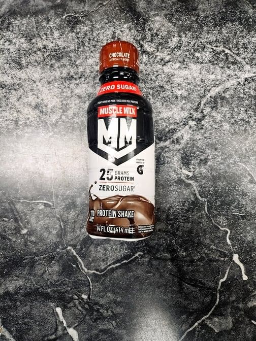 Muscle Milk 25 G Proteins Zero Sugar Chocolate.