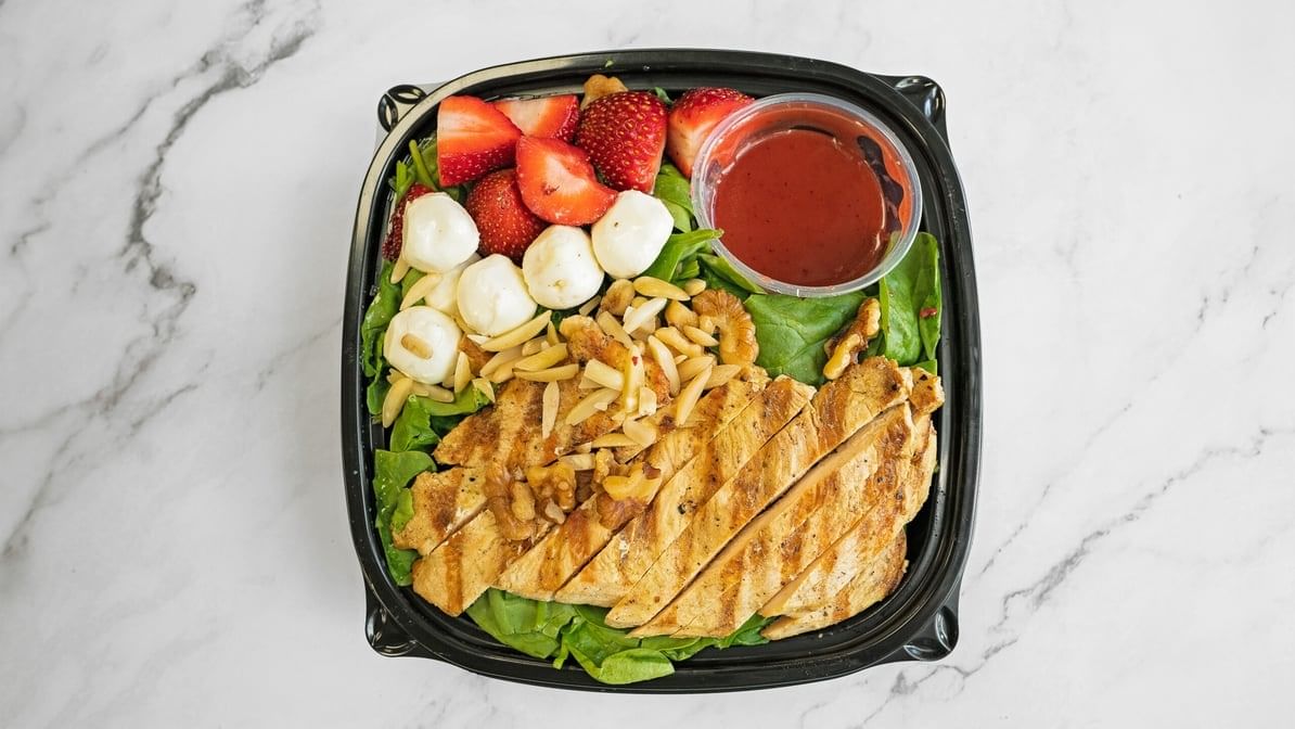 134. Strawberry and Spinach Salad.