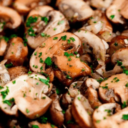 Garlic Butter Mushrooms.