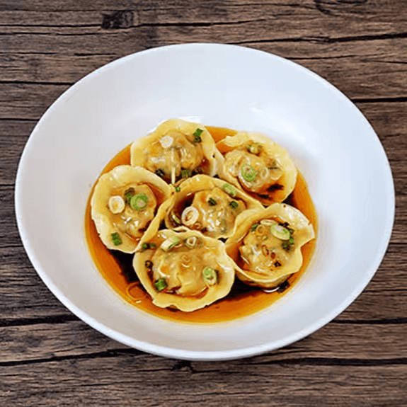 Garlic Chicken Wontons (6pc) 蒜蓉雞肉雲吞.