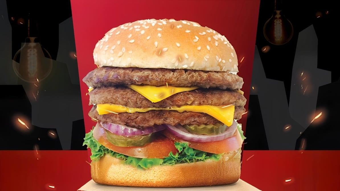 Triple Texas Cheeseburger.