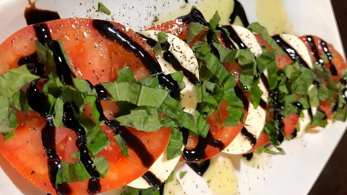 Mozzarella Caprese Salad.