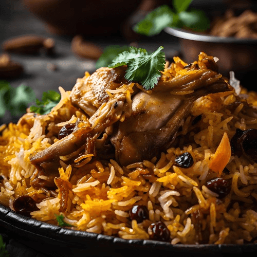Gongura Chicken Biryani.