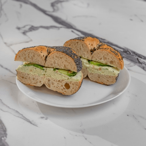 Jalapeno Cream Cheese on a Bagel.