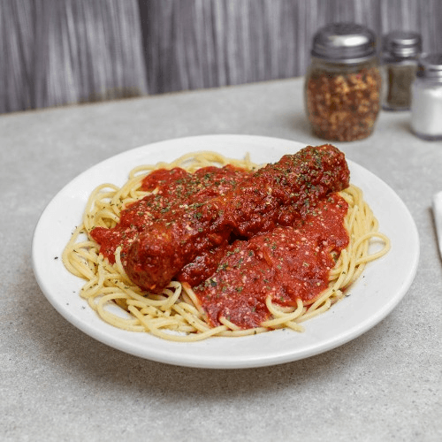 Bucket of Spaghetti with Sausage