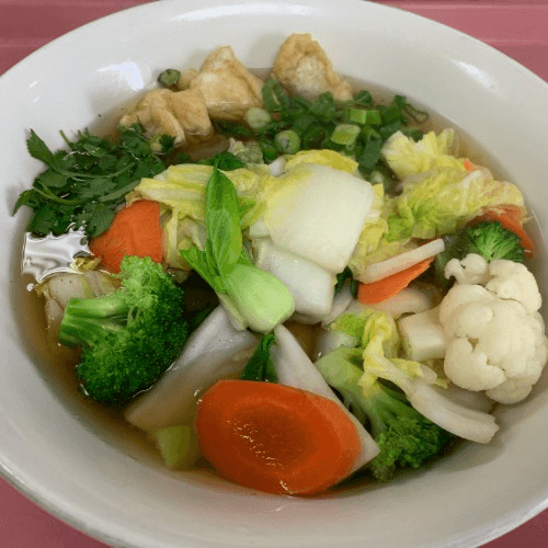 V2. Vegetarian  Noodle Soup.