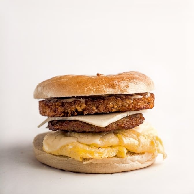 Sausage, Hash brown, Egg, and Cheese Bagel/English Muffin.