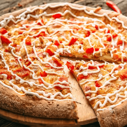 Chicken Bacon Ranch Pizza.