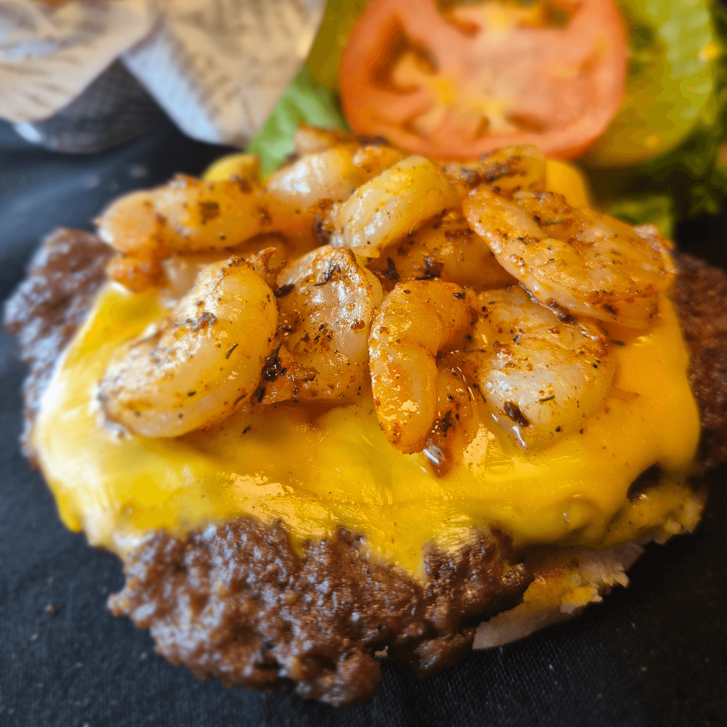 Surf & Turf Smash Burger.