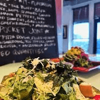 Crispy Collard Caesar Salad.