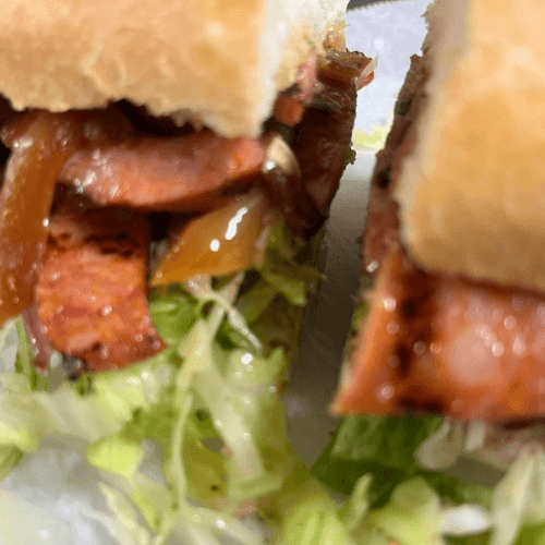 Andouille Sausage Po Boy.