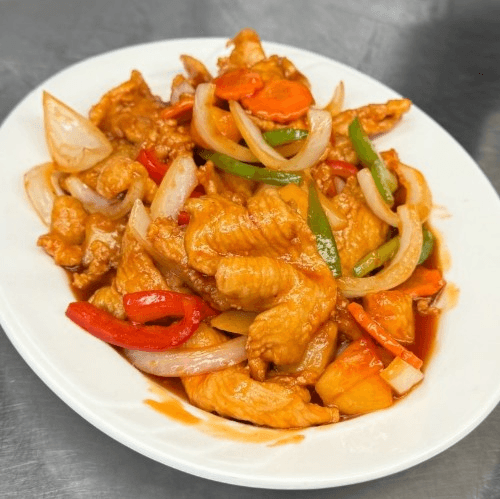 Sweet & Sour Chicken.