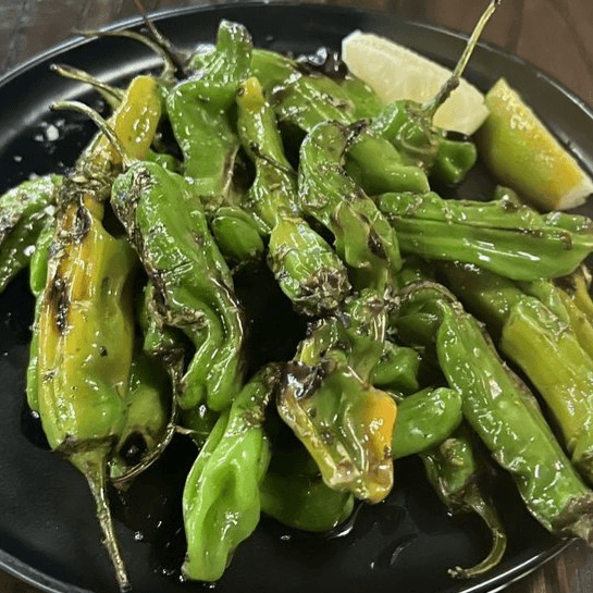 Blistered Shishitos.