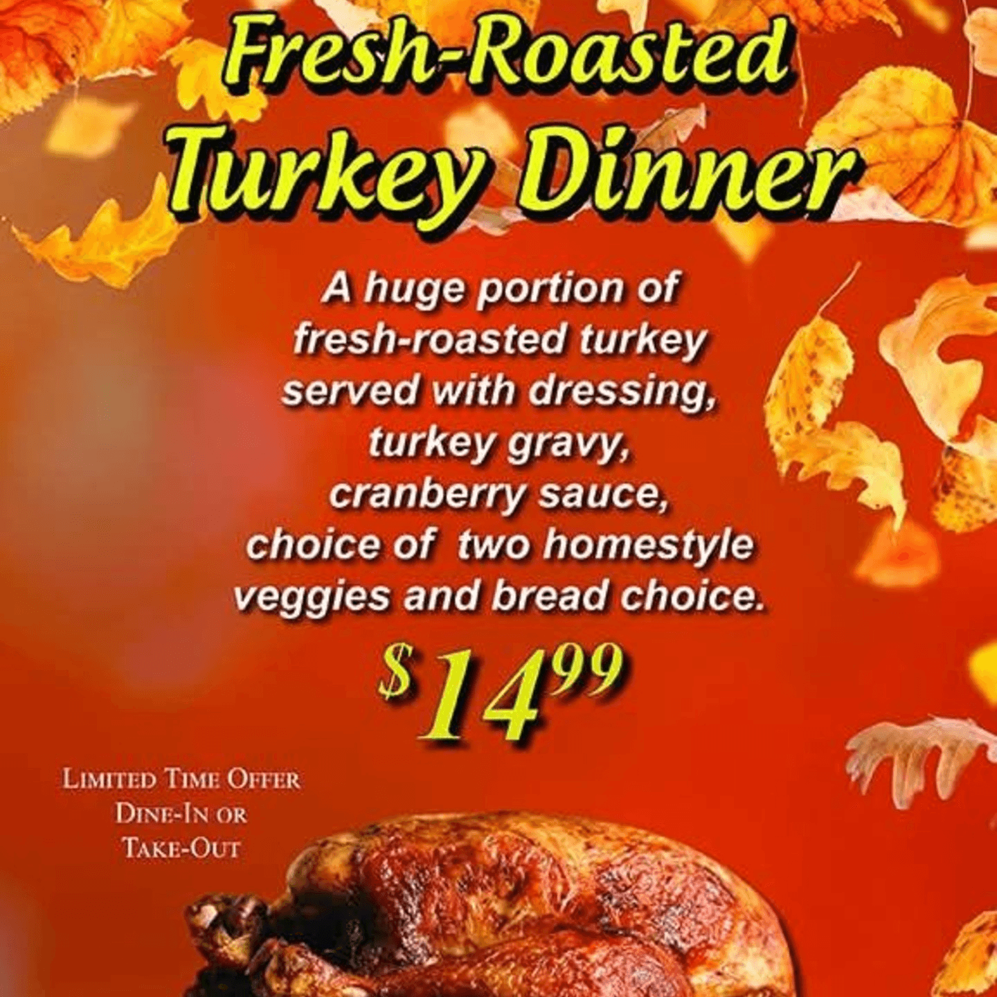 Turkey Dinner Special