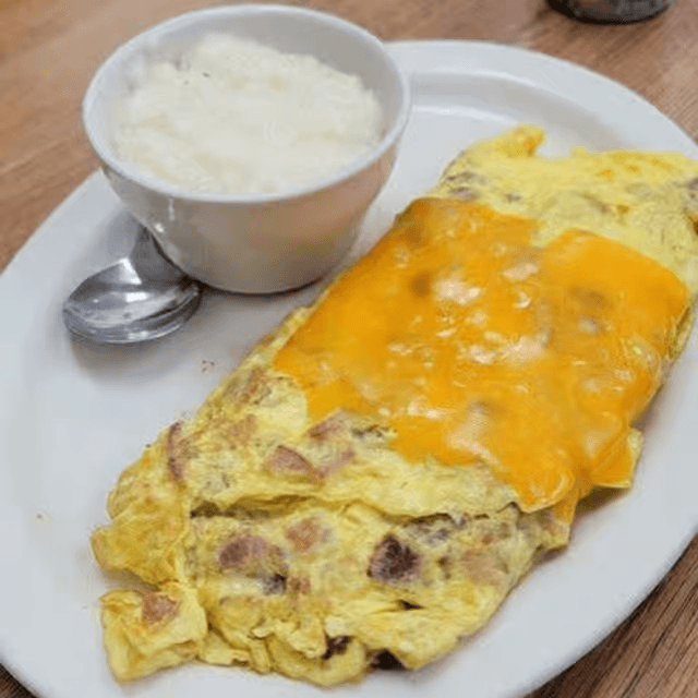 Meatlovers Omelete.