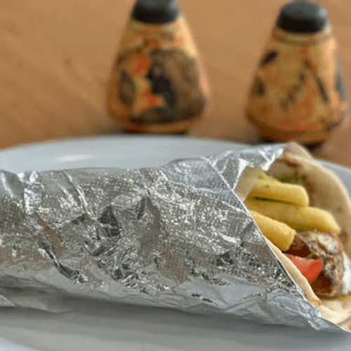 Chicken Souvlaki Sandwich.