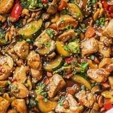 Sauteed Chicken Kebab.