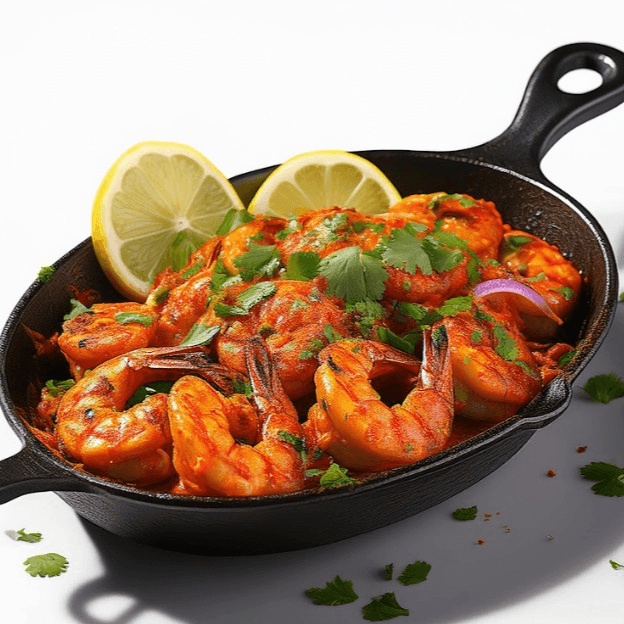SHRIMP TANDOORI.