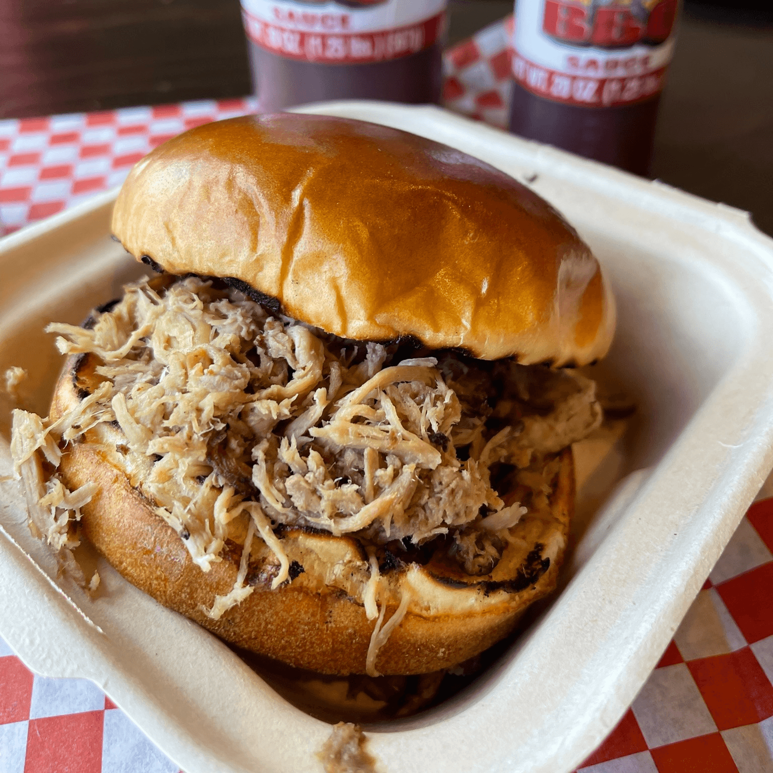 Pulled Pork Sandwich.