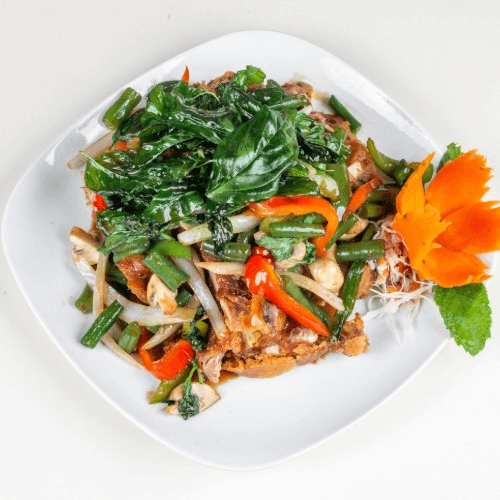 63. Basil Crispy Duck.