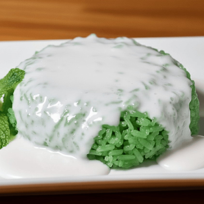 Sweet Sticky Rice with coconut milk.