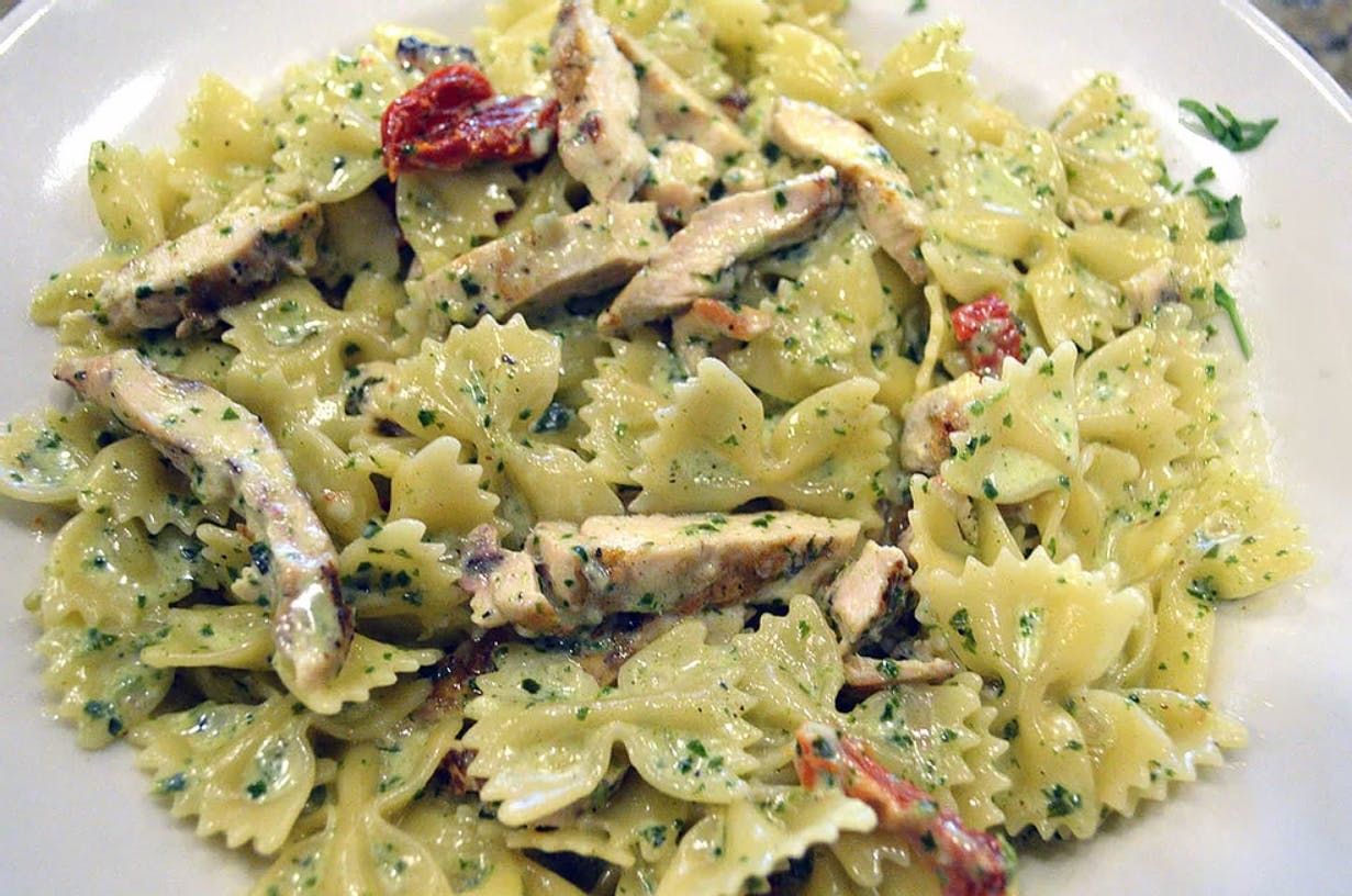 Pesto E Pollo Pasta.