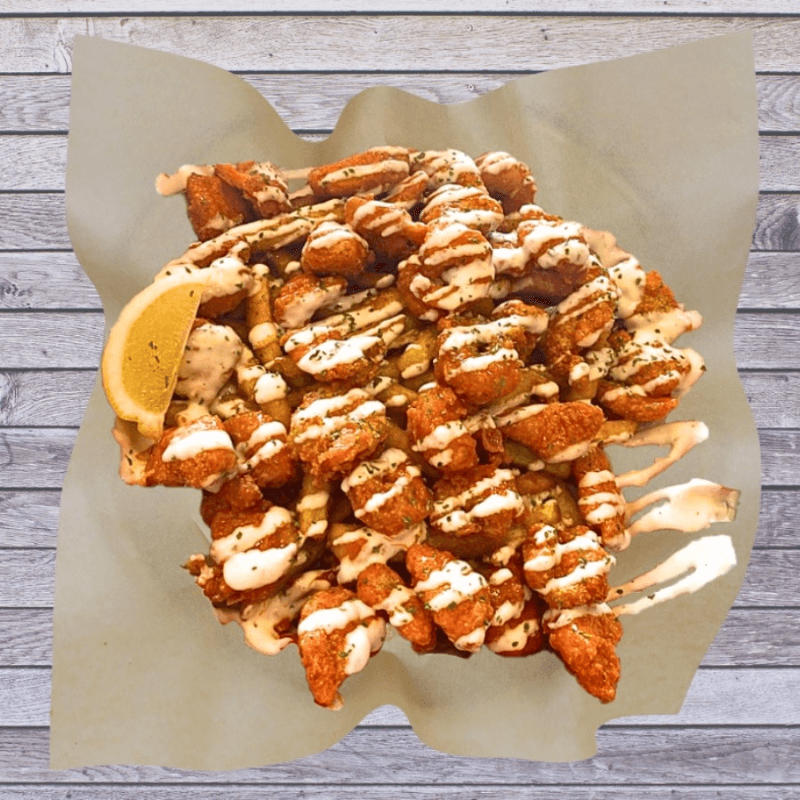 Buffalo Ranch Catfish Nuggets & Shrimp Combo.