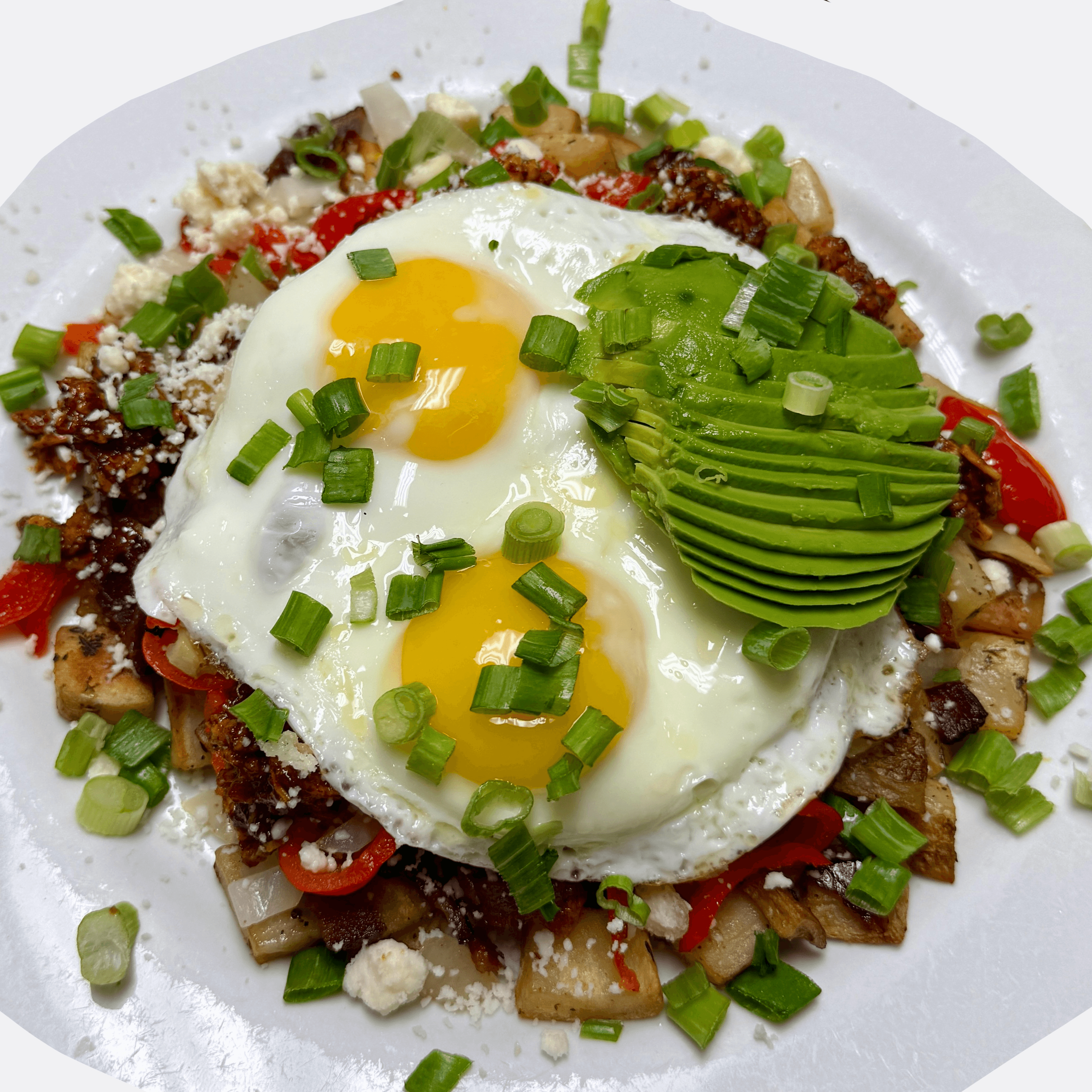 Hot Honey Chicken Hash.