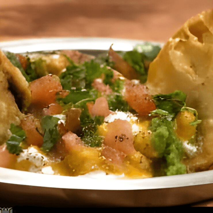 Samosa chaat.