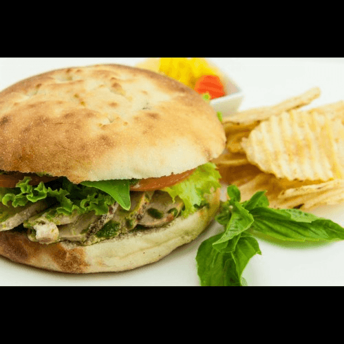 Pesto Chicken Sandwich.