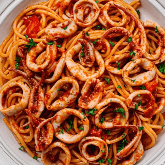 Calamari Marinara Tray.