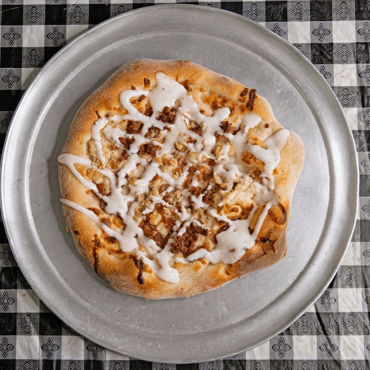 Chicken Bacon Ranch Pizza.