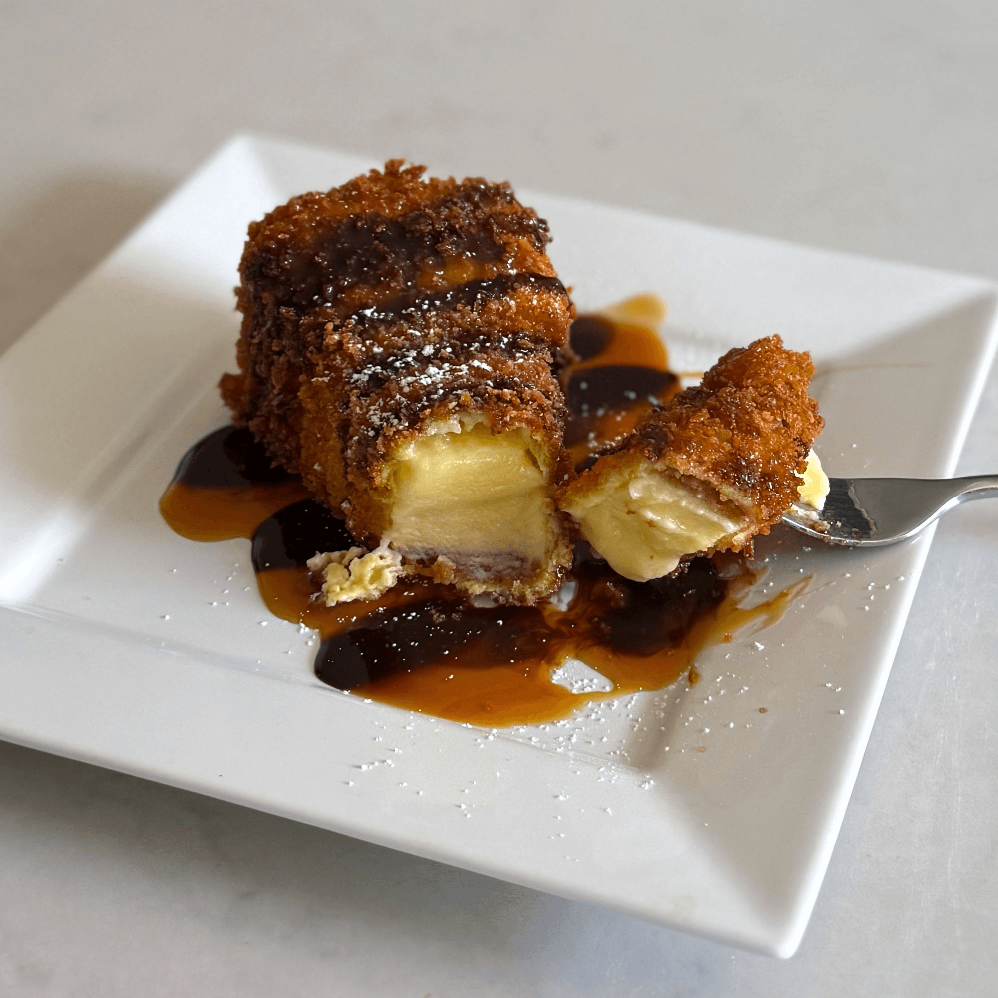 Deep-Fried Cheesecake.