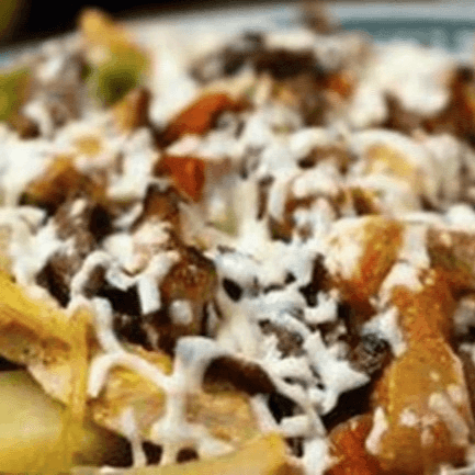 Mucho Fajita Nachos.