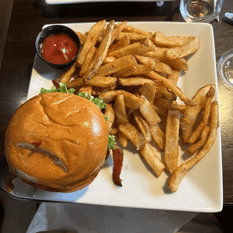 BBQ Bacon Cheddar Burger.