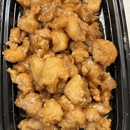 (L) Honey Chicken.