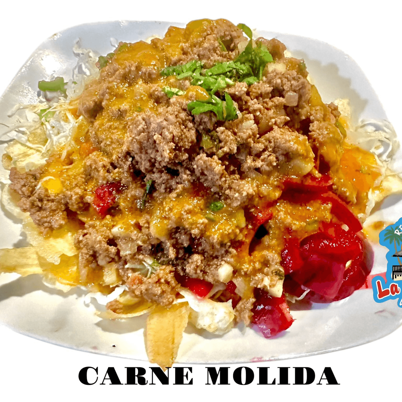 Carne Molida Con Tajadas.