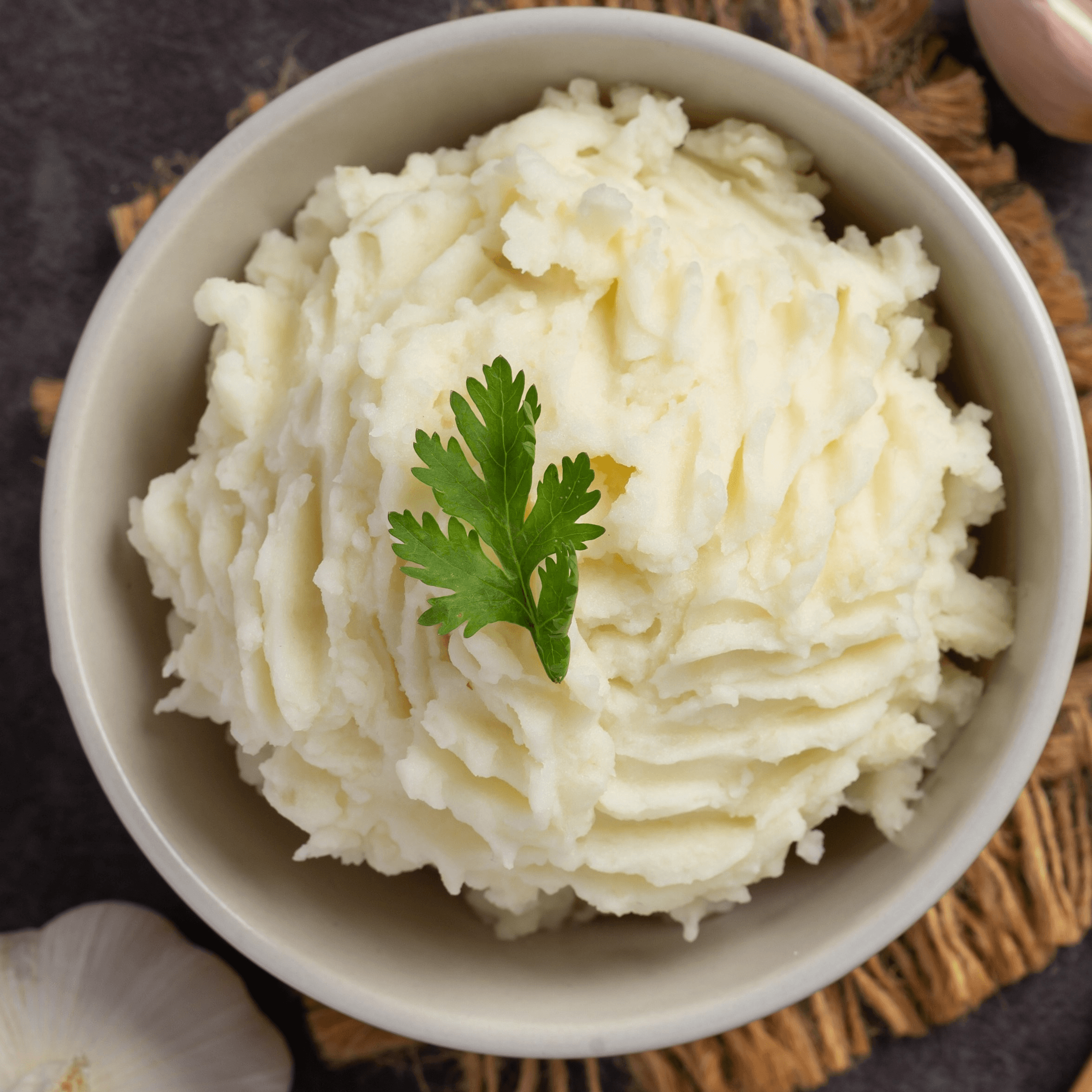 Garlic Mashed Red Potato.