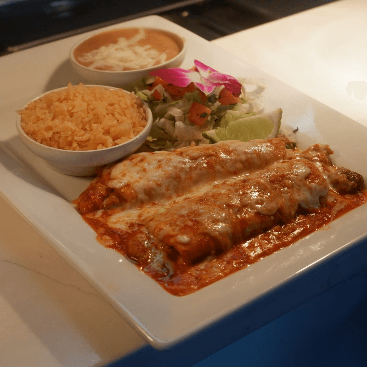 Enchiladas Tradicionales Plato.