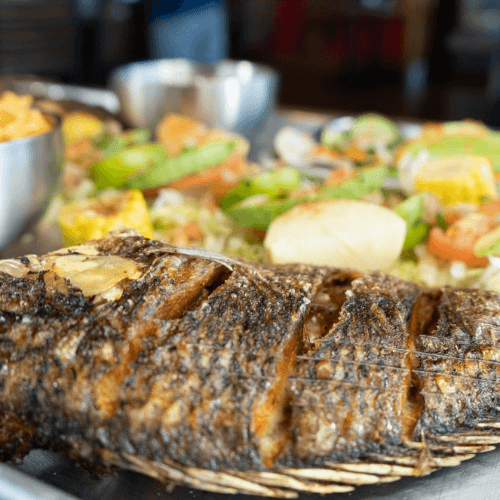 Mojarra Frita - Fried Fish.