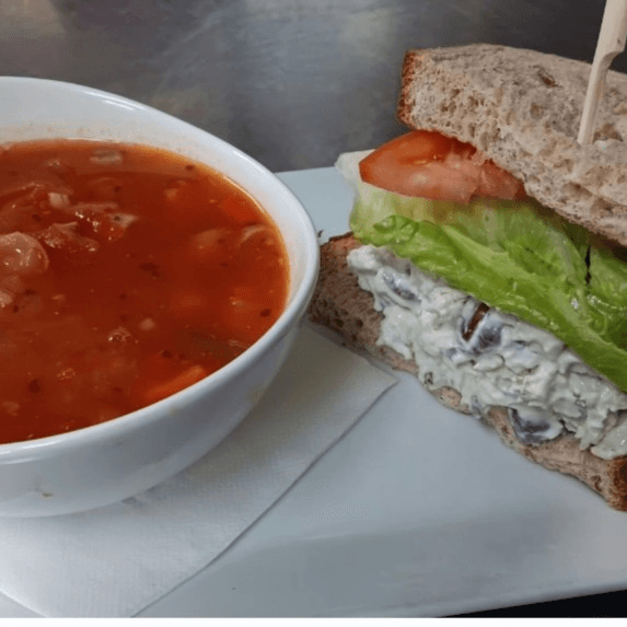 Soup & Half Sandwich.