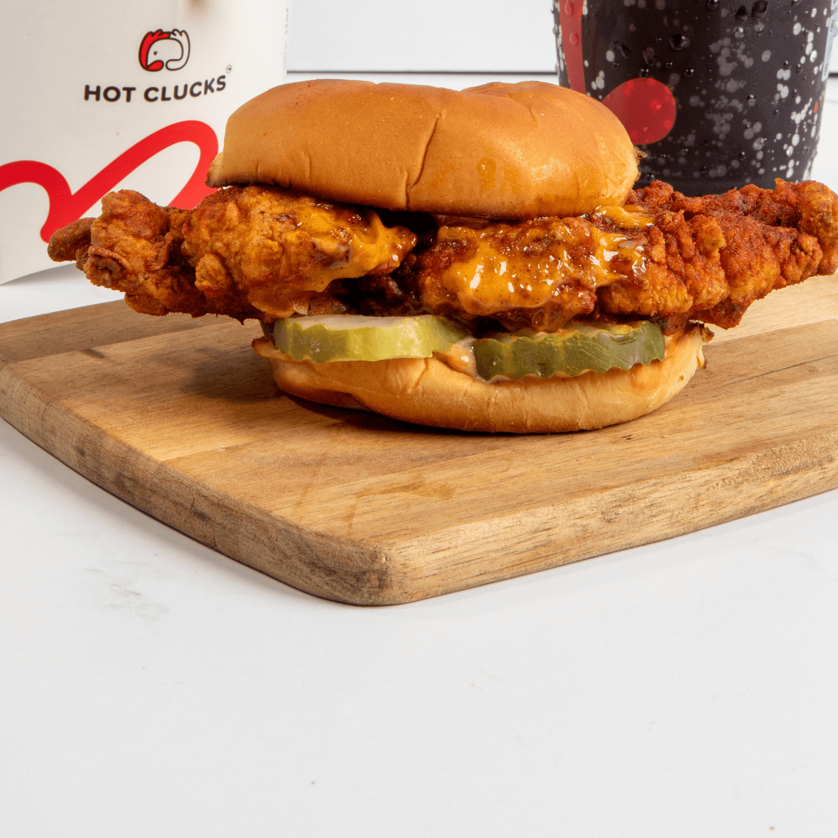 #1 Original Clucker Sandwich.