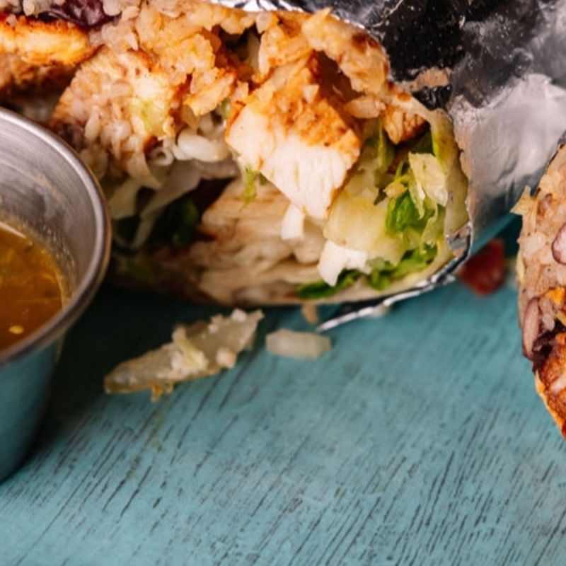 Chicken Breakfast Burrito Chamaco.