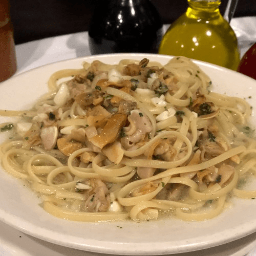 Linguini, Clam Sauce.