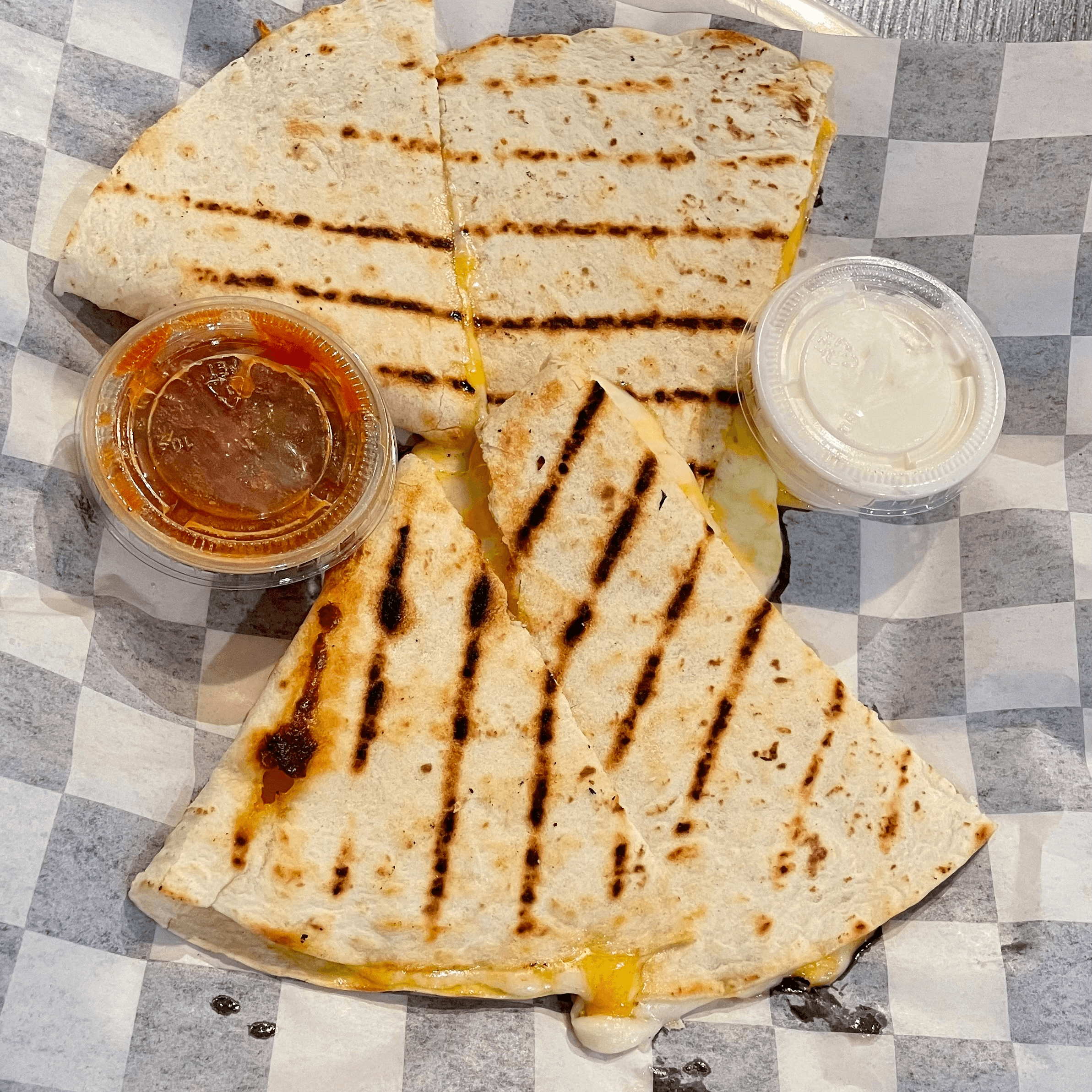 Cheese Quesadilla.