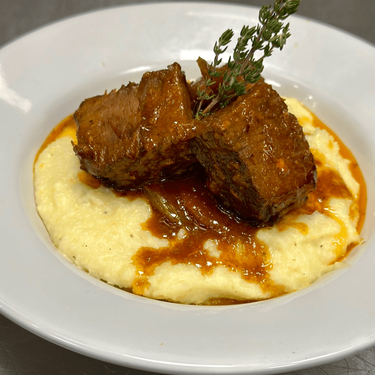 Short Ribs & Grits.