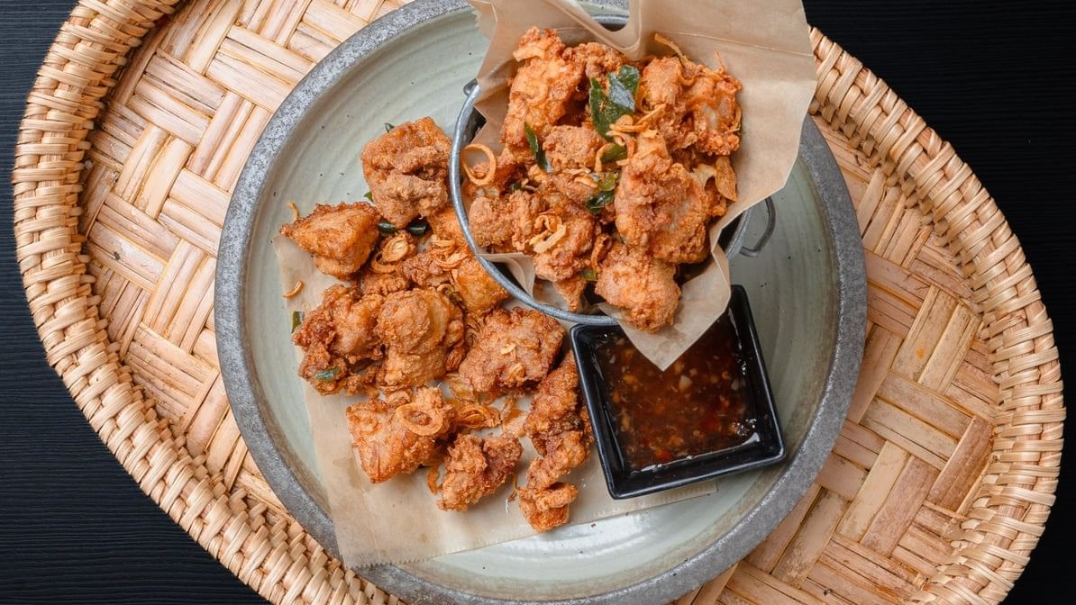 Chicken Popcorn ໄກ່ທອດ.