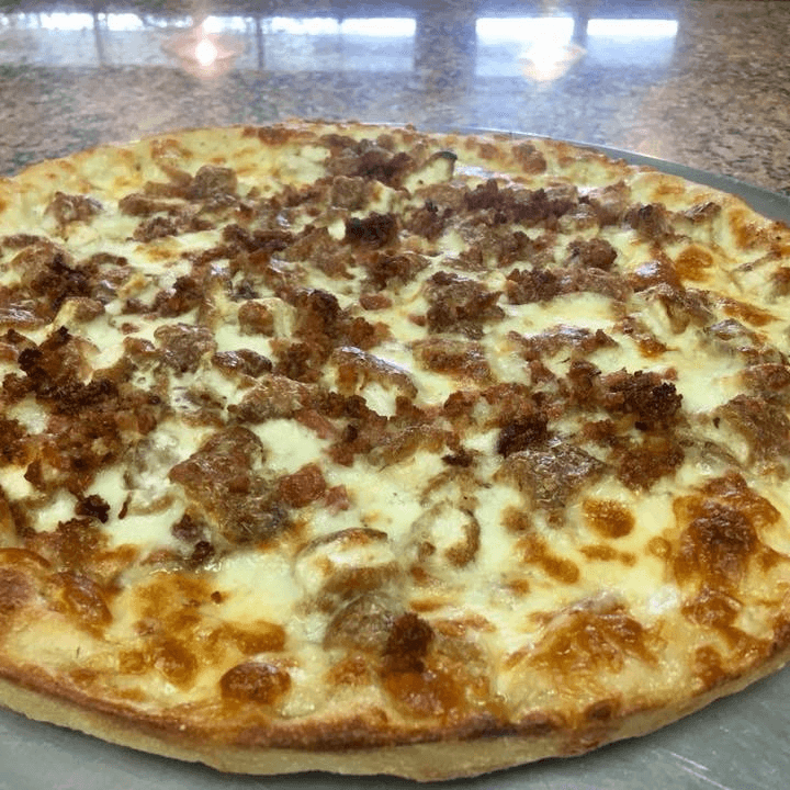 Chicken Bacon Ranch Pizza.