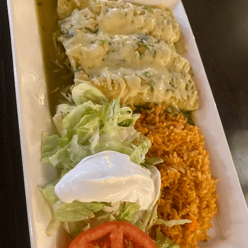 Enchiladas Verdes.