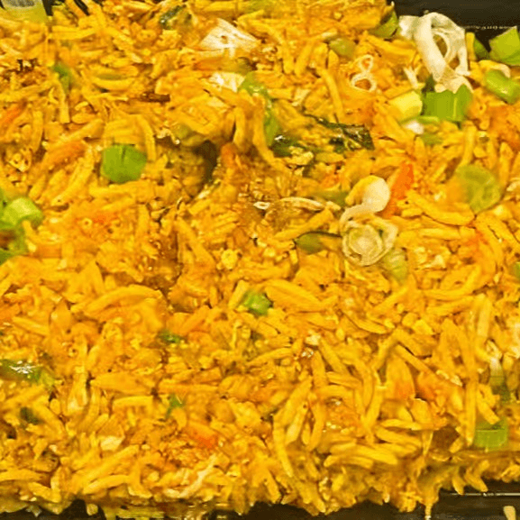 Spicy masala fried rice regular pack.